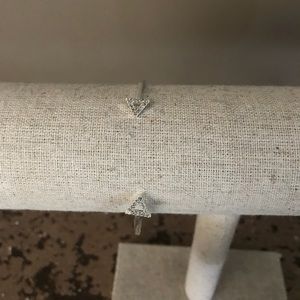 Stella & Dot Silver Arrow/CZ Bracelet